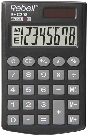 Calculatrice de poche rebelle HC208